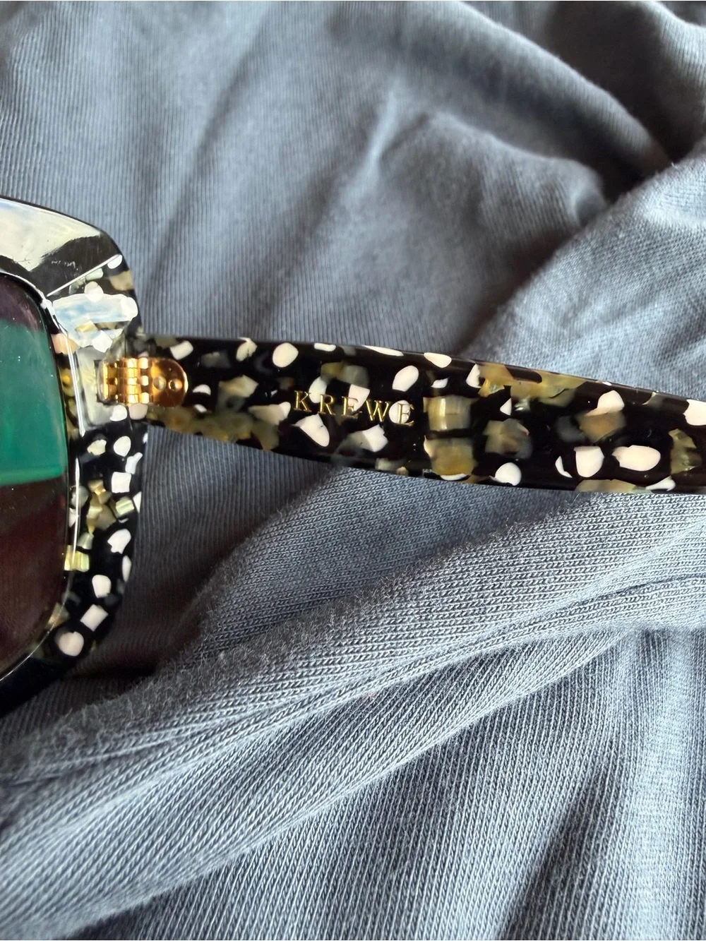 Krewe Felicity oversized black acetate sunglasses - slightly scratched lens - Picture 8 of 13
